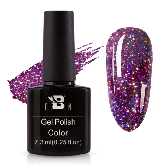 Reflective glitter sparkling diamond nail polish gel iciCosmetic