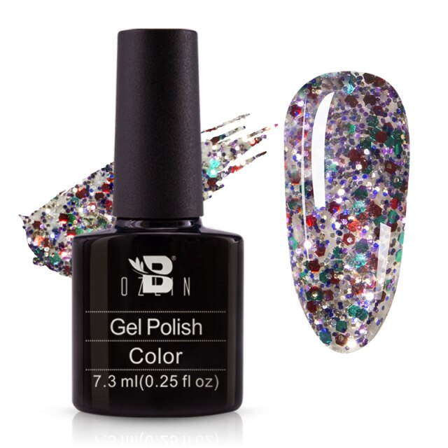 Reflective glitter sparkling diamond nail polish gel iciCosmetic