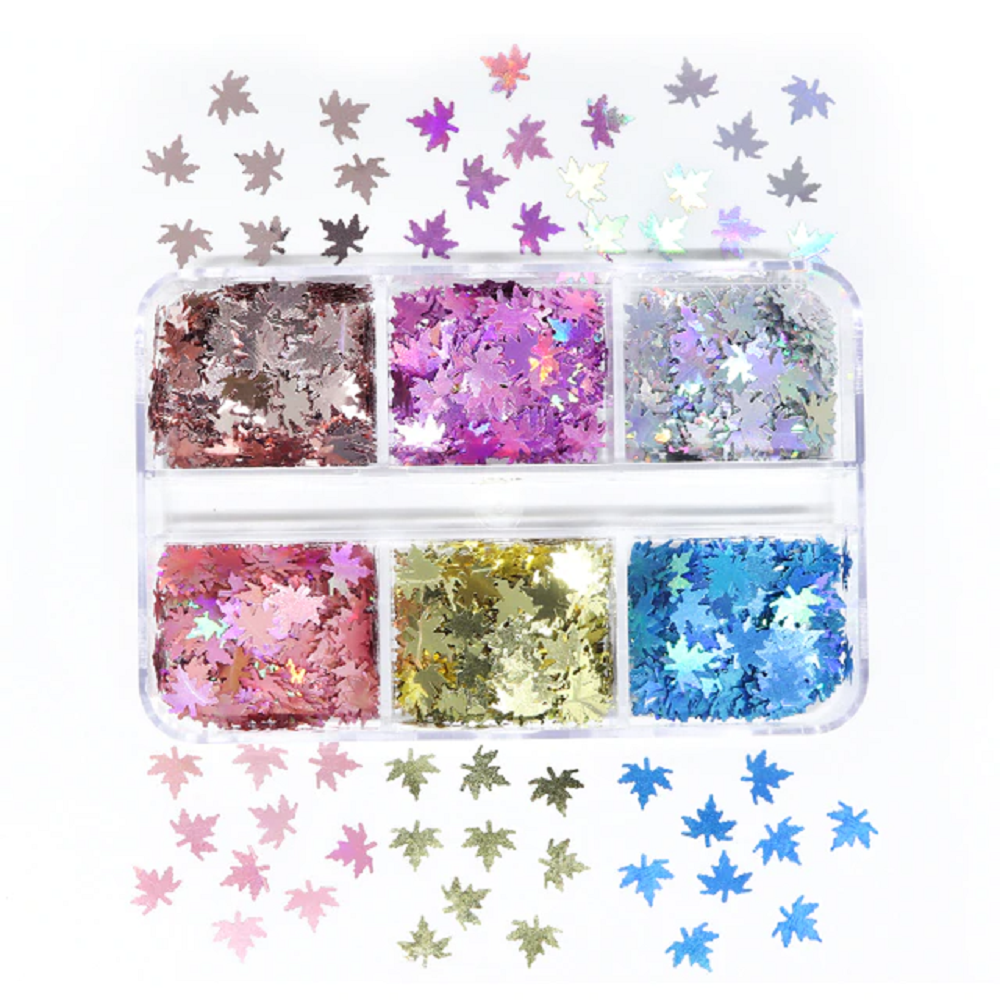 Nail art sequins glitter manihelp set