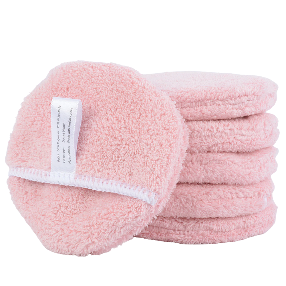 Microfiber reusable makeup remover pads face