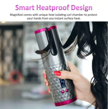 Wireless Portable Ceramic Hair Curler iciCosmetic