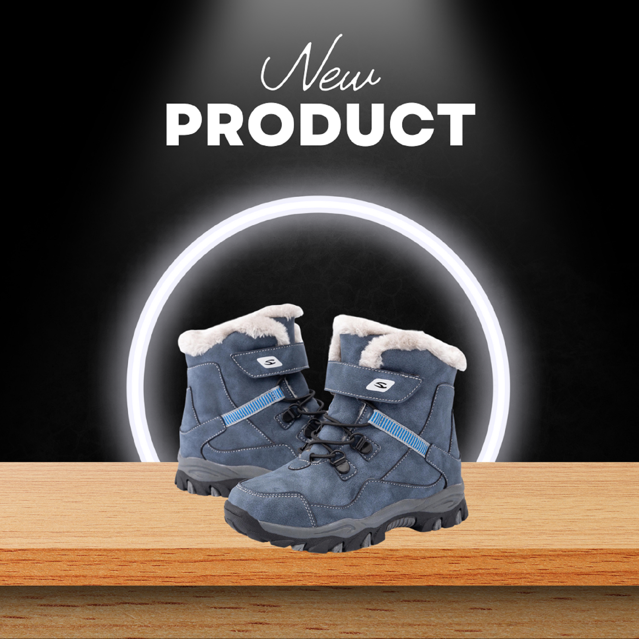 Winter warm fur snow non-slip waterproof kids boots