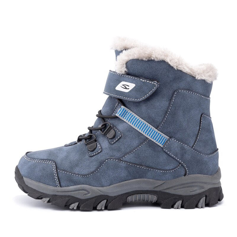 Winter warm fur snow non-slip waterproof kids boots