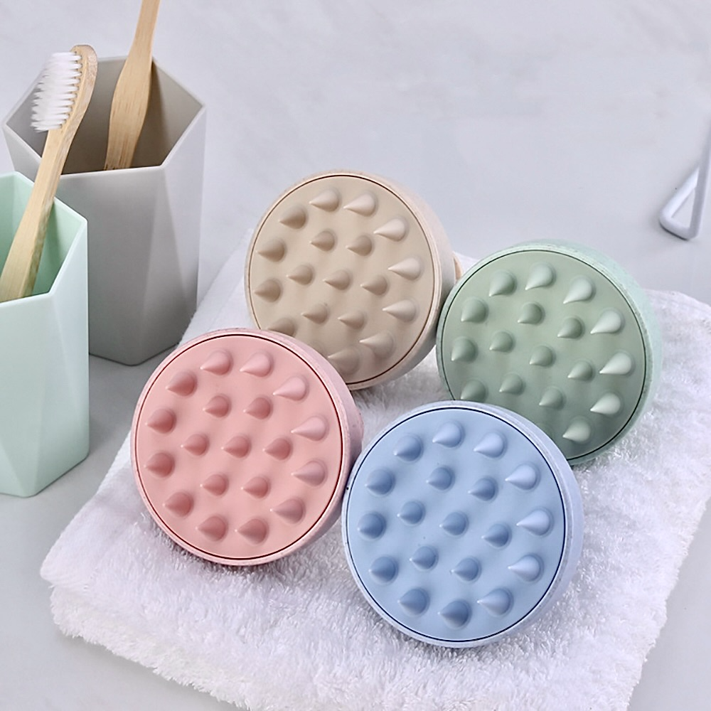 Silicone Head Wash Care Hair Scalp Massage Comb Shower Brush