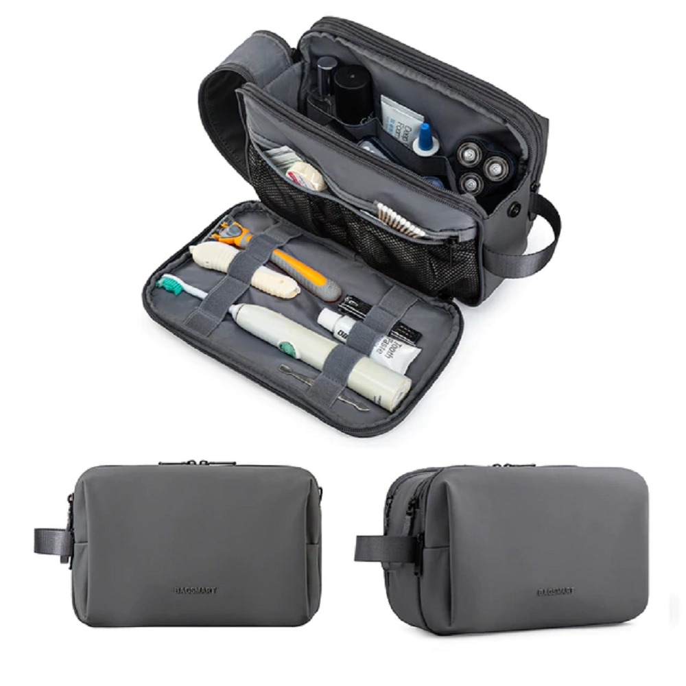 Toiletry travel cosmetic bag for men & women