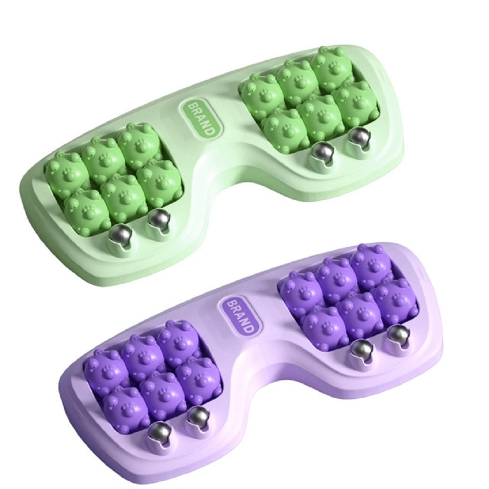 Dual foot massager roller foot plantar fasciitis stress relief