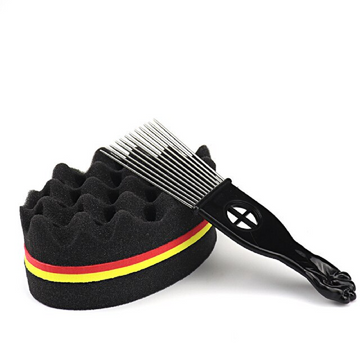 Double-sided twisted hairbrush sponge iciCosmetic