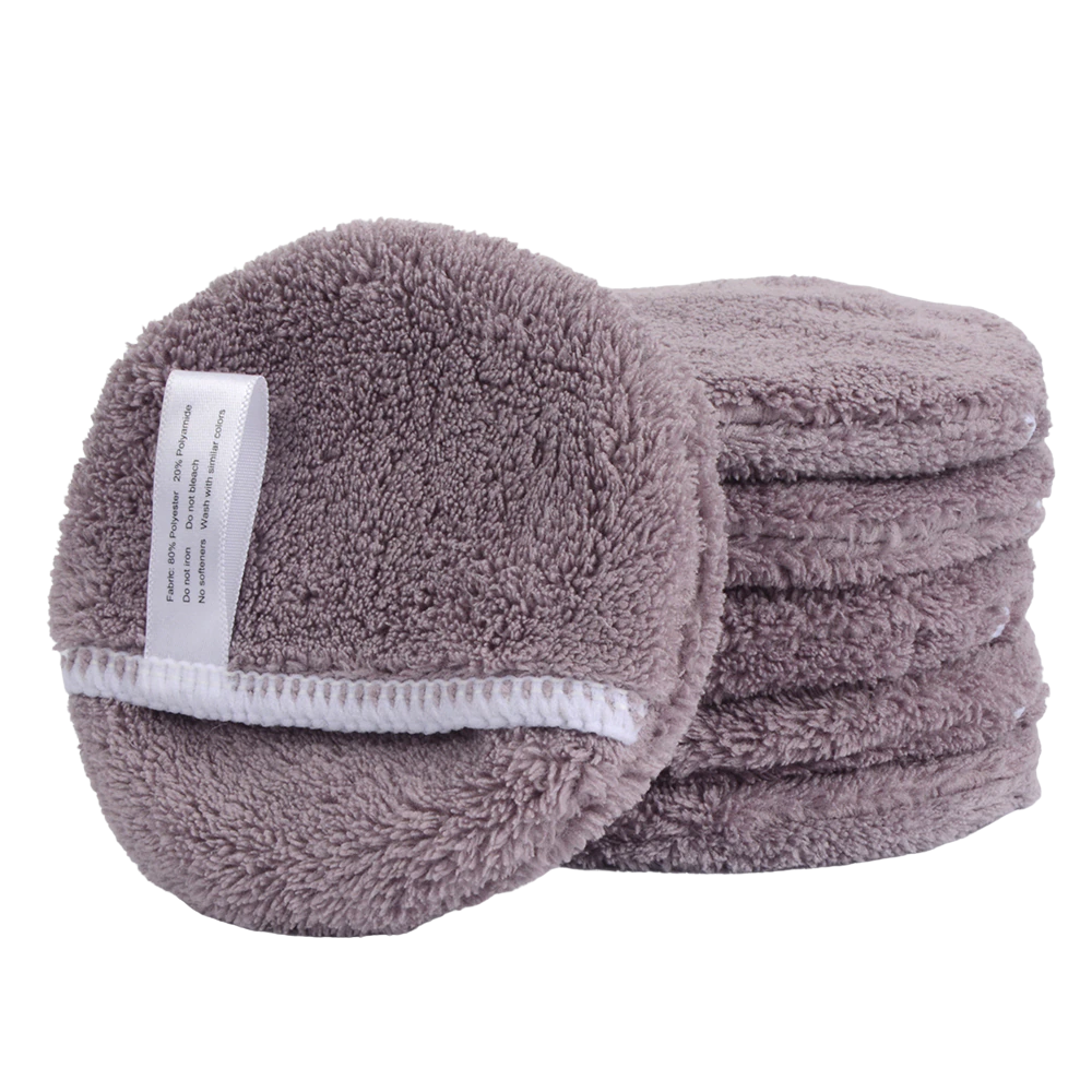 Microfiber reusable makeup remover pads face