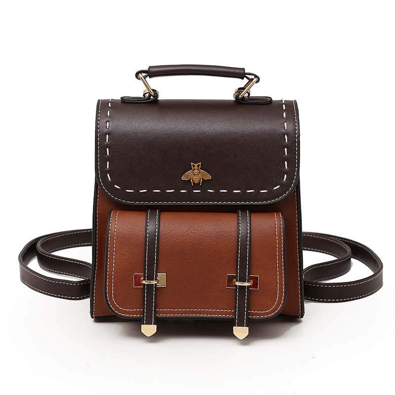 Little Bumblebee Leather Backpack iciCosmetic