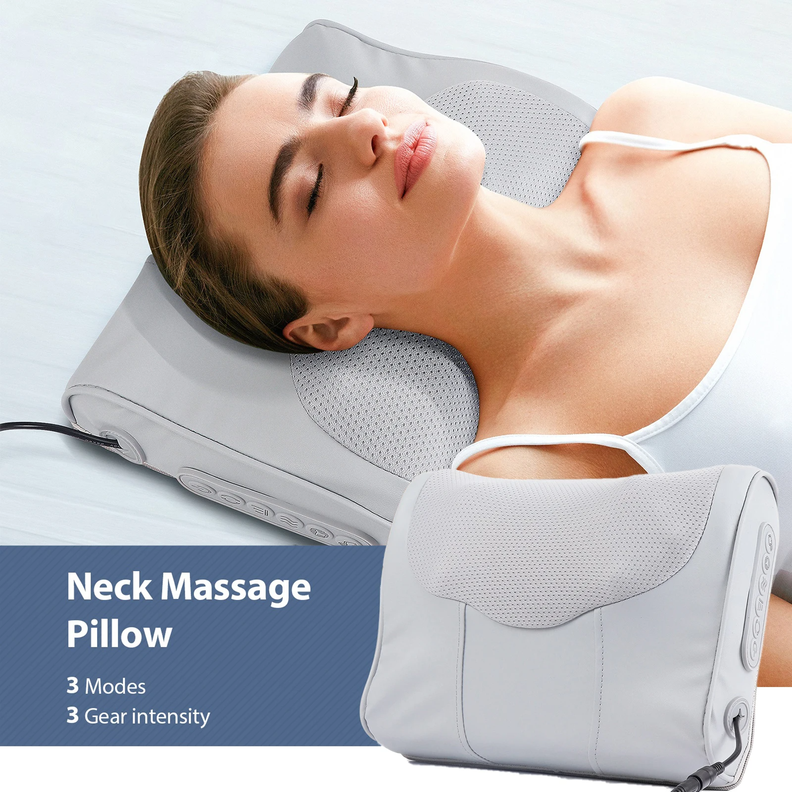 Electric  Neck Shoulder Waist Back Pillow Massager