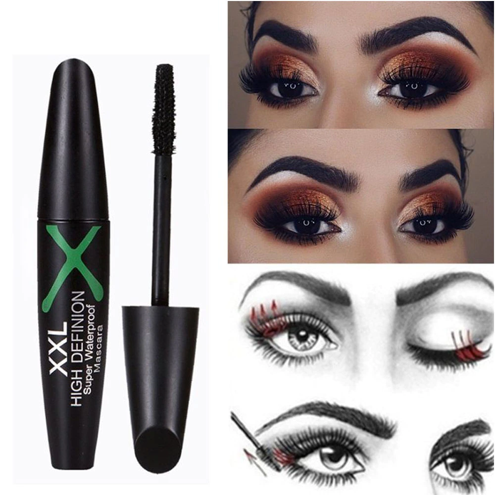 4D silk fibre eyelashes lengthening mascara