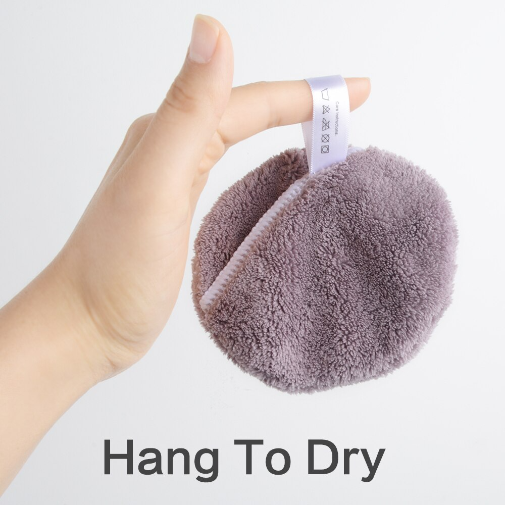 Microfiber reusable makeup remover pads face