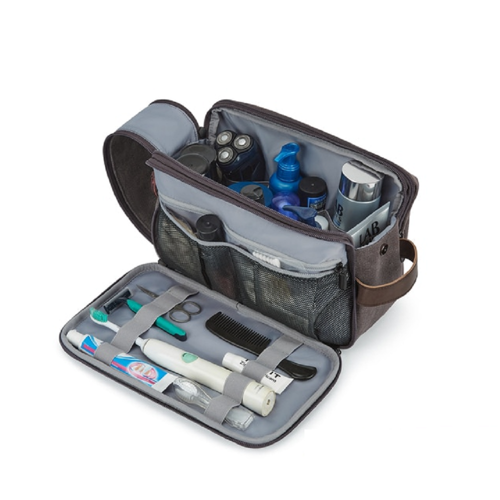 Toiletry travel cosmetic bag for men & women