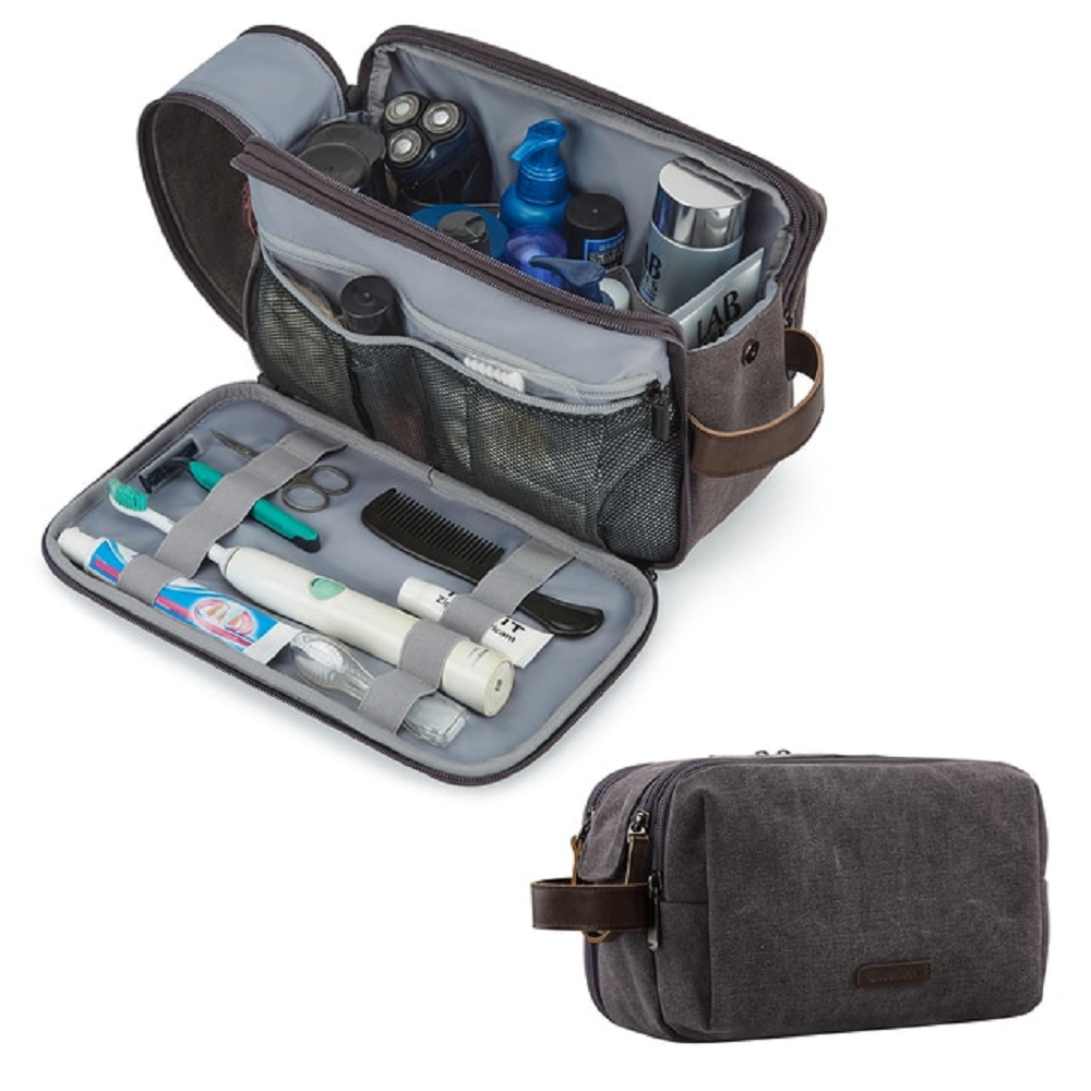 Toiletry travel cosmetic bag for men & women