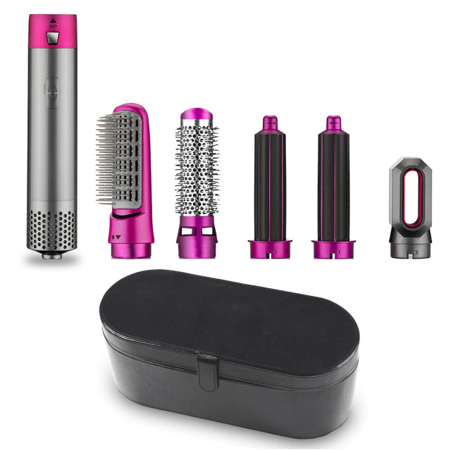 5 In 1 Hair Blower Brush Hot Air Styler Comb Curling Iron