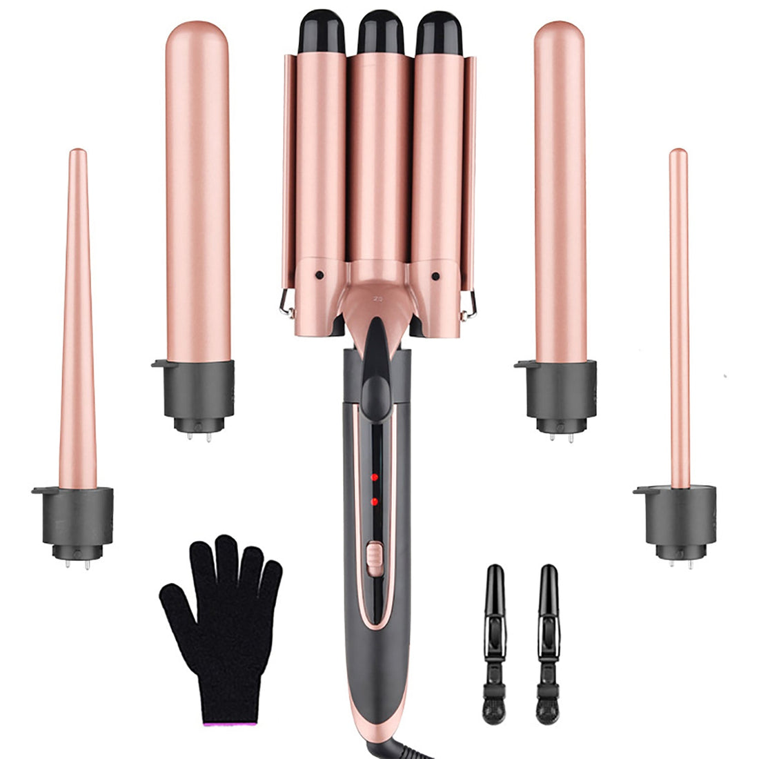 5 in 1 Curling Wand Hair Waver Set