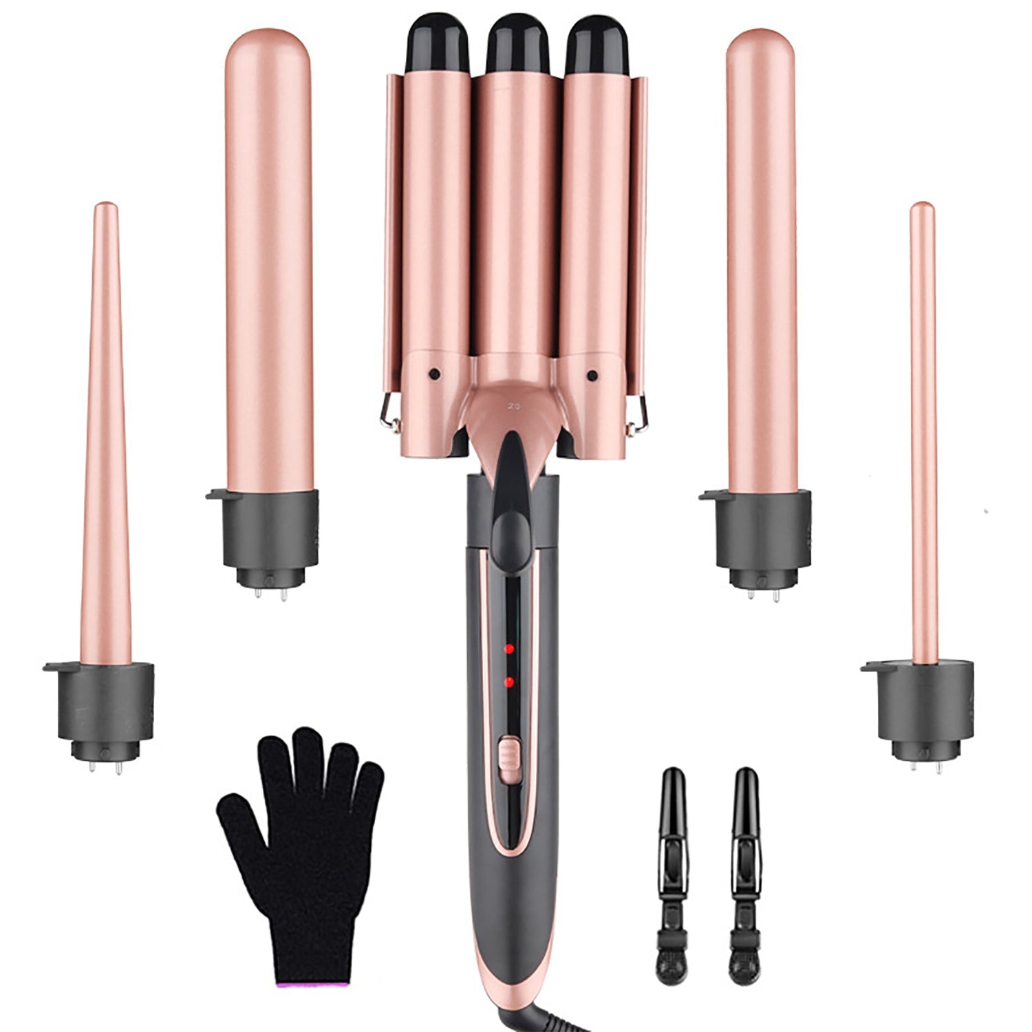 5 in 1 Curling Wand Hair Waver Set