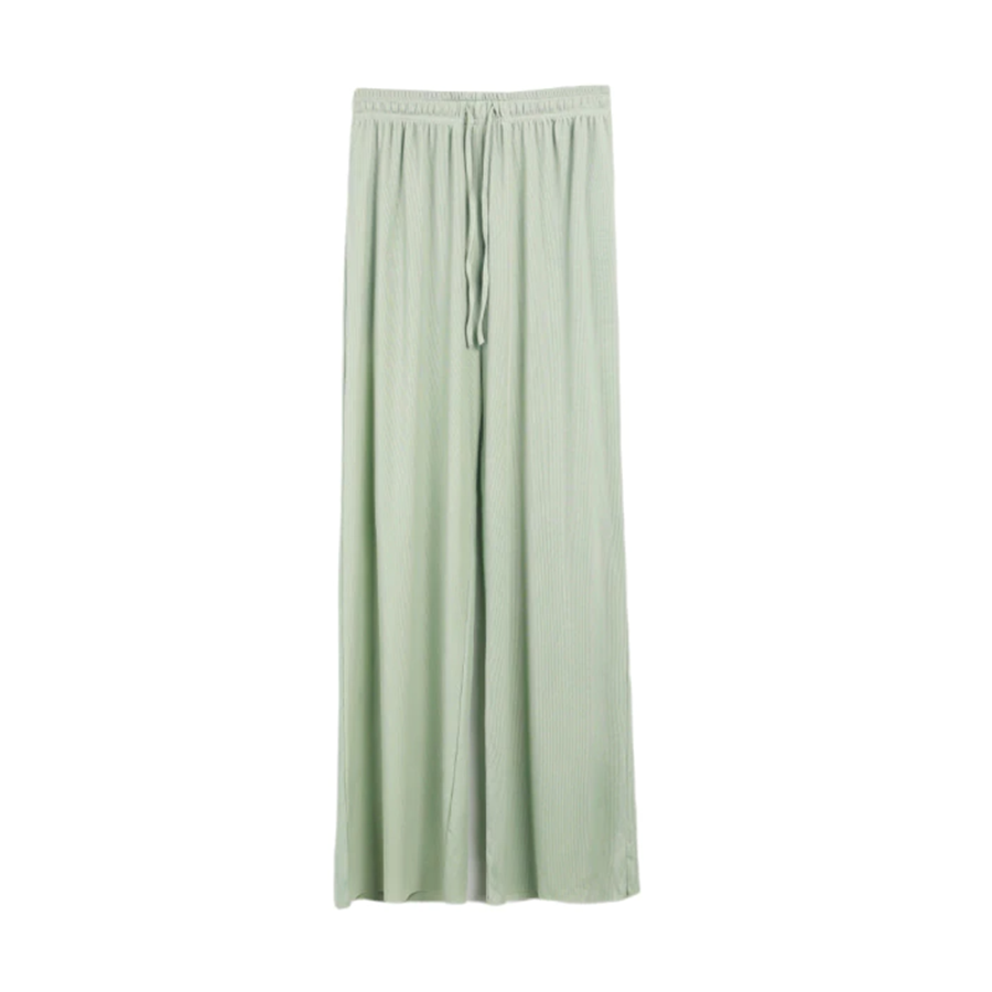 High waist loose wild straight casual pants