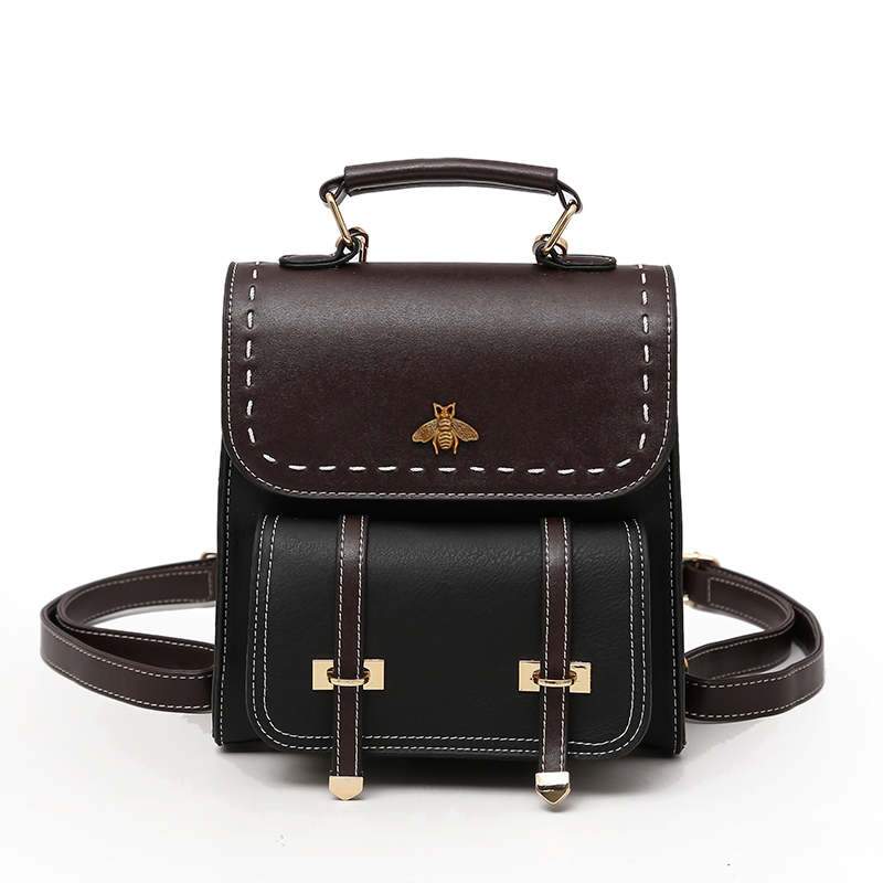 Little Bumblebee Leather Backpack iciCosmetic
