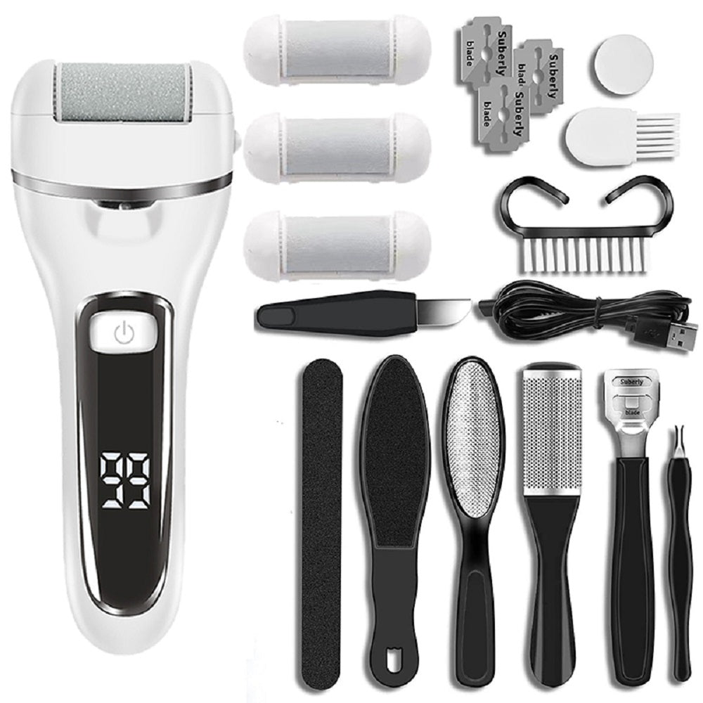 Electric Foot File Callus Remover Pedicure Tools Foot Care Kit