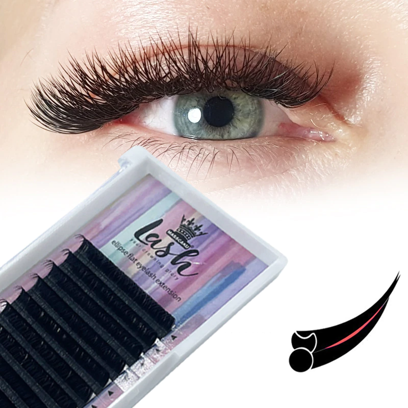 ellipse flat eyelashes extension