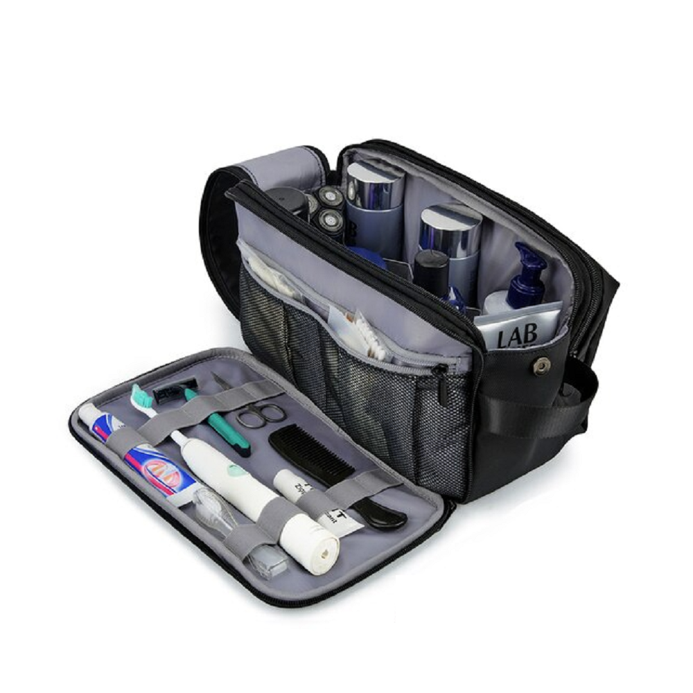 Toiletry travel cosmetic bag for men & women