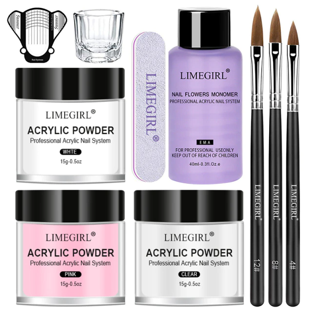 Nail Acrylic Powder & Liquid Monomer For Manihelp Set