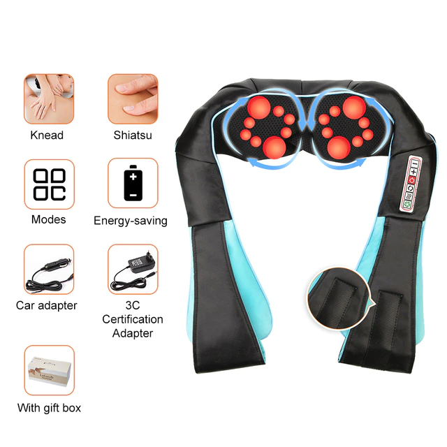 Multifunctional Infrared Heated Shawl Electrical Neck Body Massager