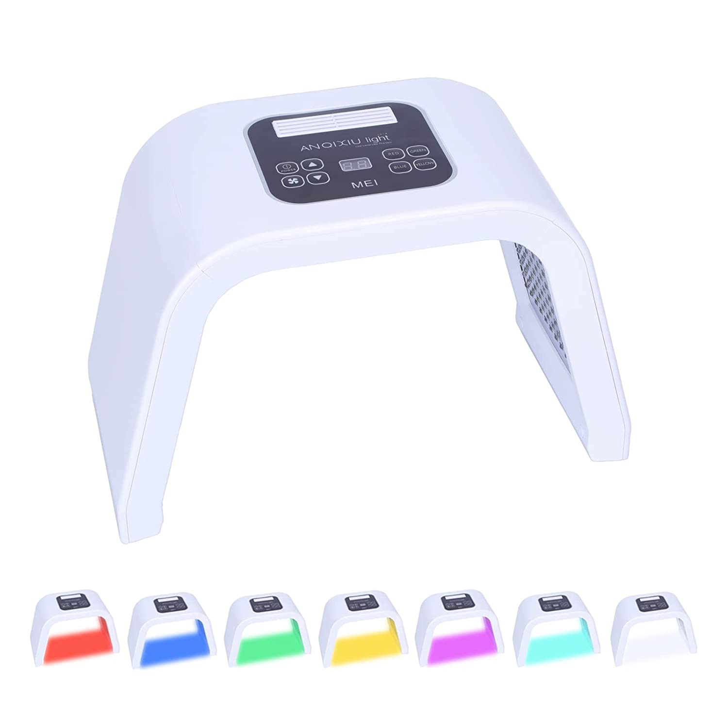 7 colours LED mask light therapy facial skin care