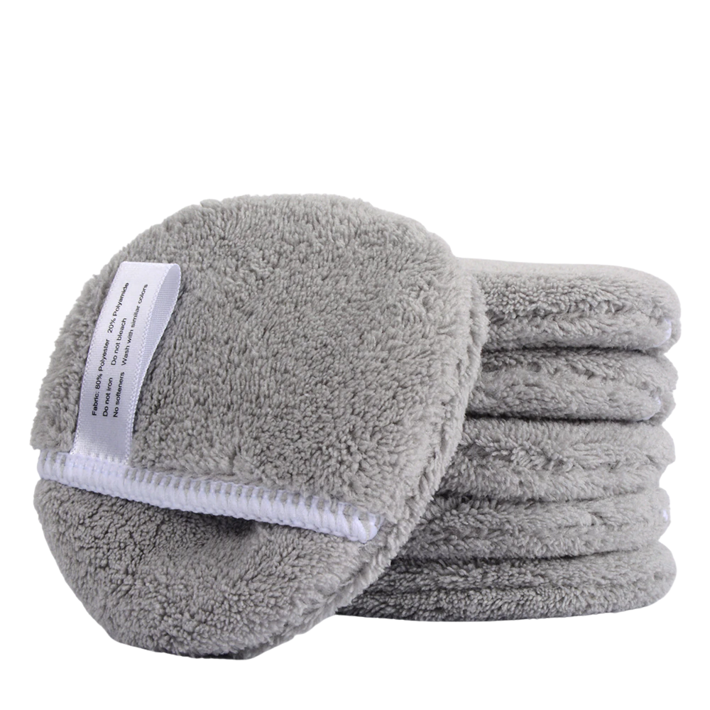 Microfiber reusable makeup remover pads face
