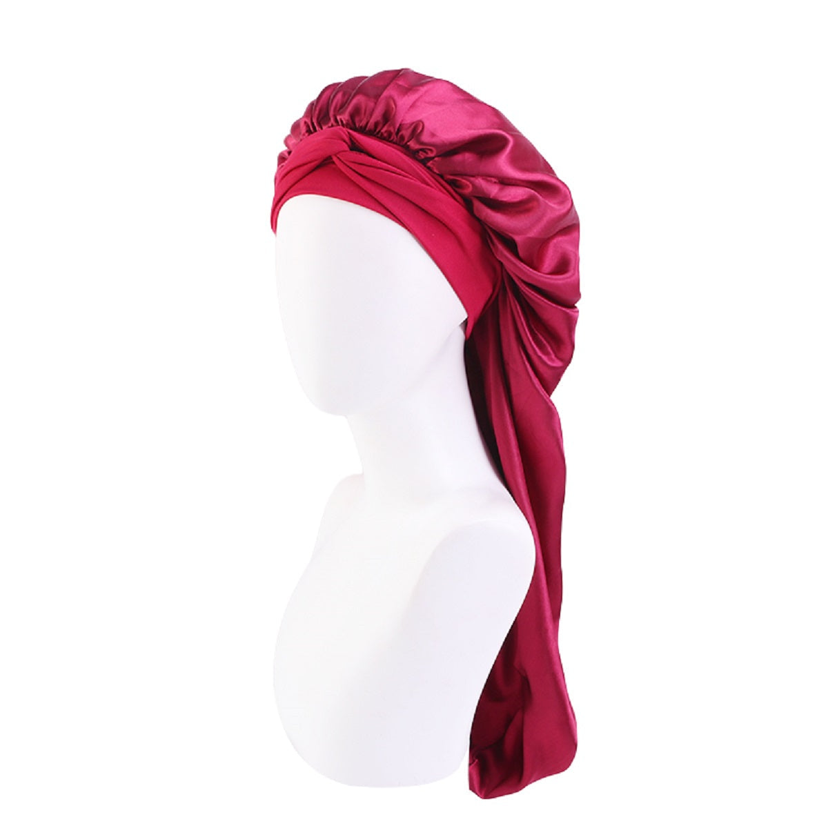 Long Silk Bonnet for Sleeping