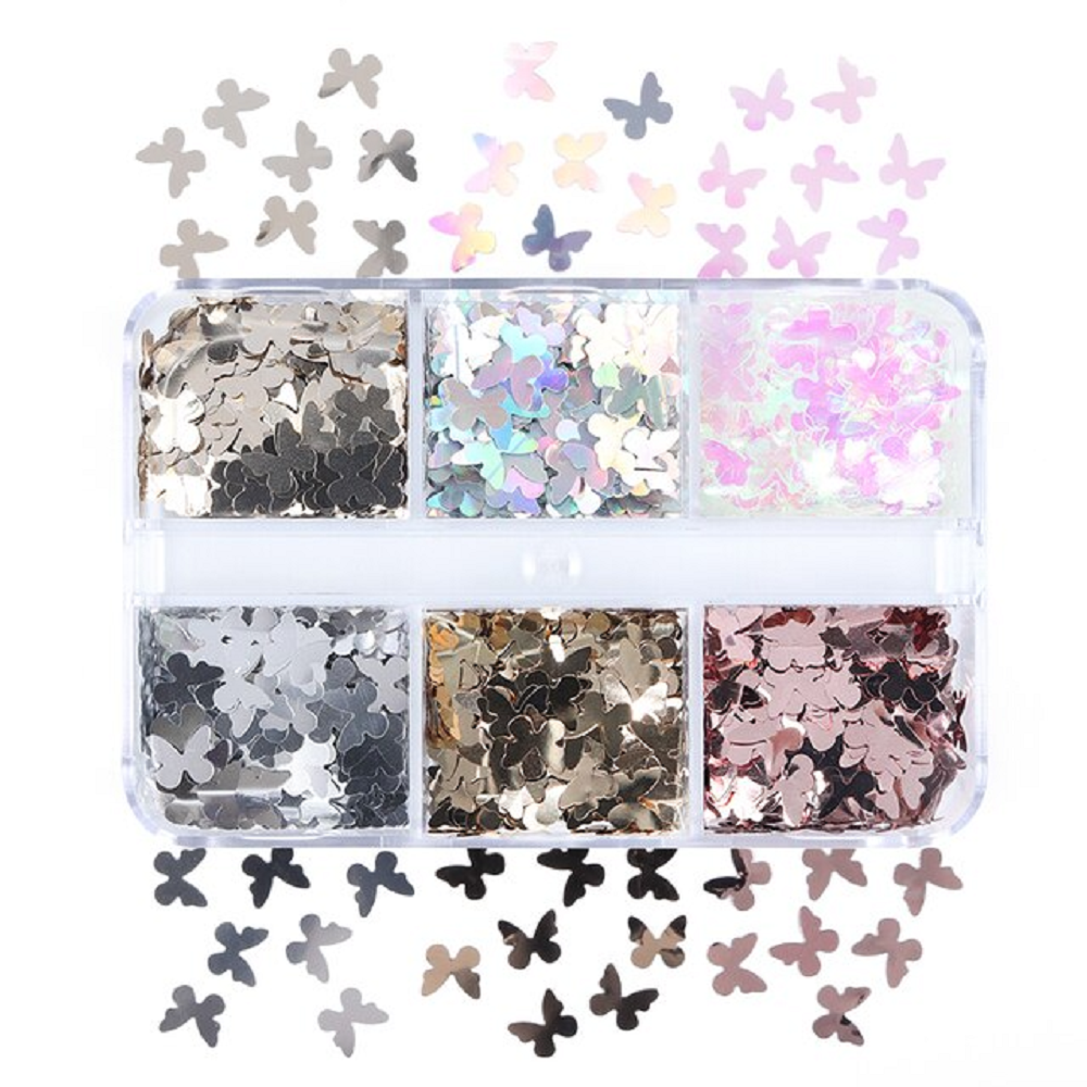 Nail art sequins glitter manihelp set