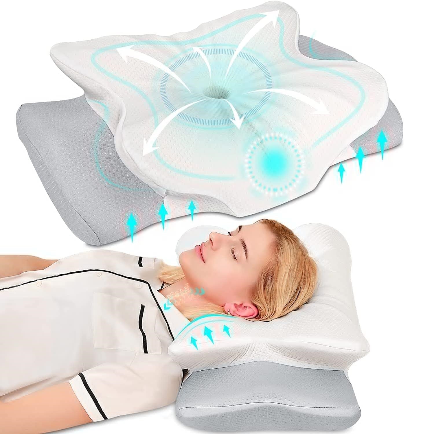 Odorless Orthopedic Memory Foam Pillow