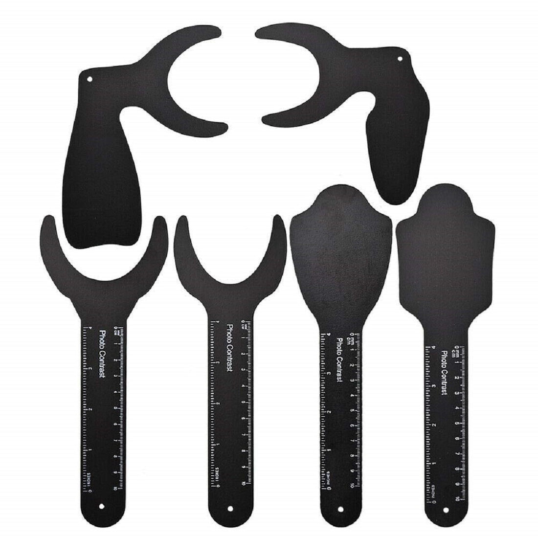6 Pcs Dental Contraster Photographic Black Background