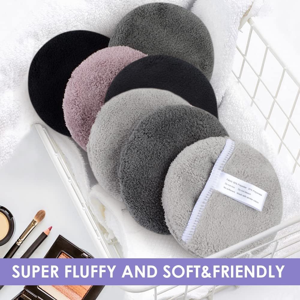 Microfiber reusable makeup remover pads face