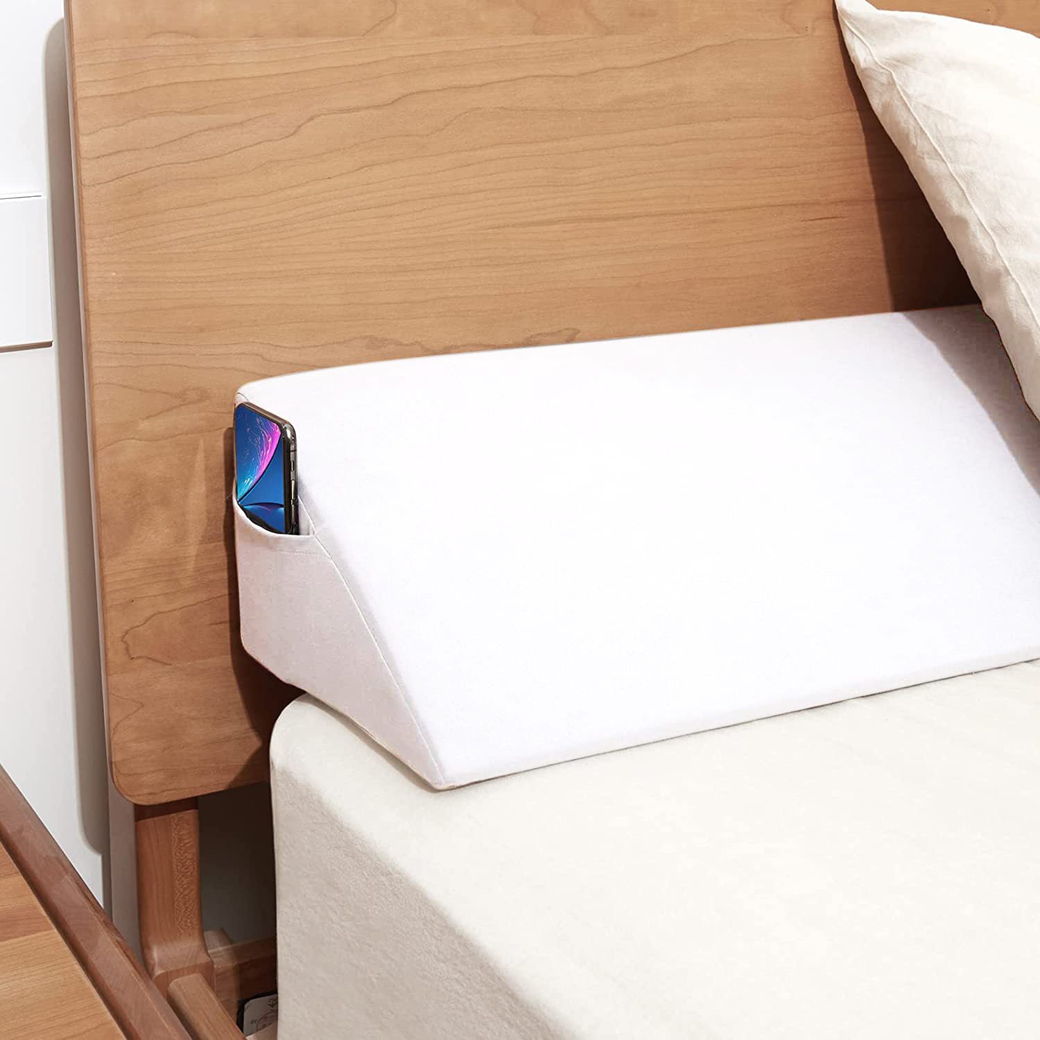 Bed Wedge Pillow for Headboard Mattress Gap Filler