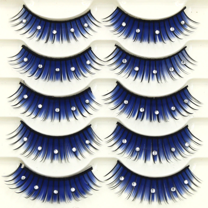 3D Thick Shiny Rhinestone False Eyelashes