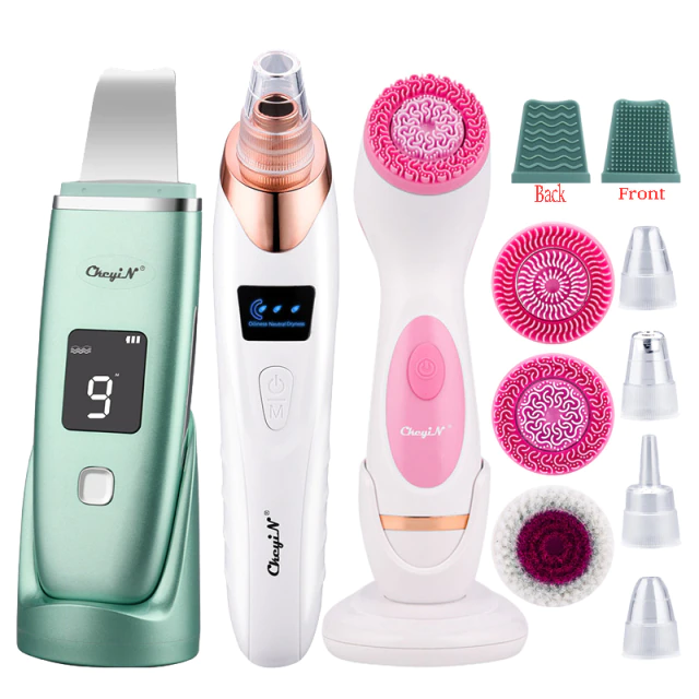 Facial Skin Ultrasonic Scrubber Blackhead Acne Remover Deep Cleansing Brush