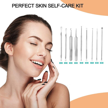 9pcs acne blackhead black spot blemish remover skin care