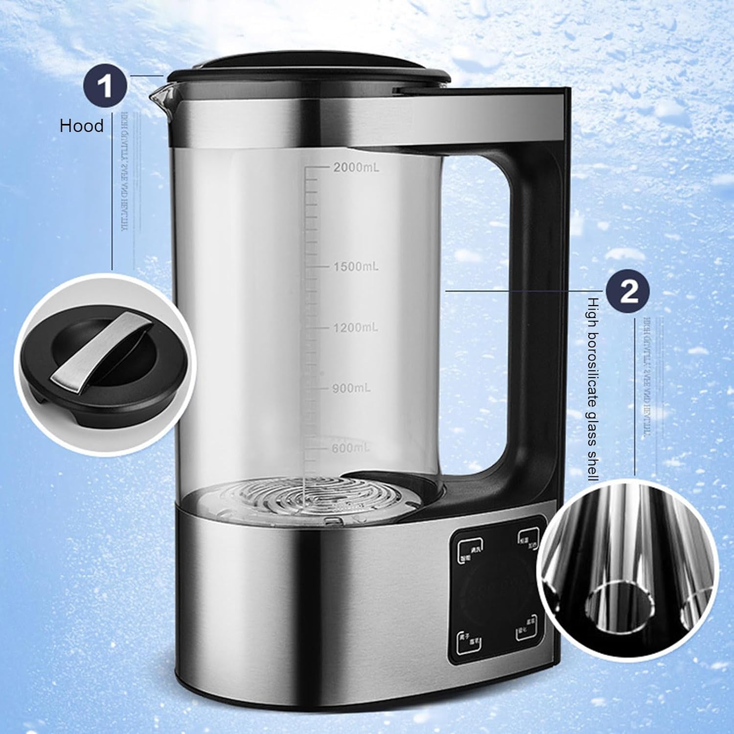 Portable Hydrogen Water Purification Alkaline Ionizer Machine