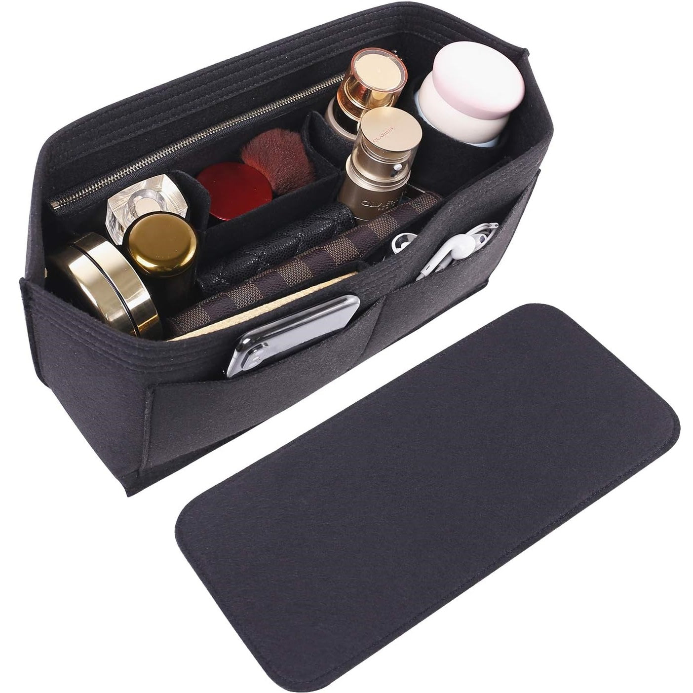 Lightweight Multi-Pocket Felt Handbag Insert Organizer