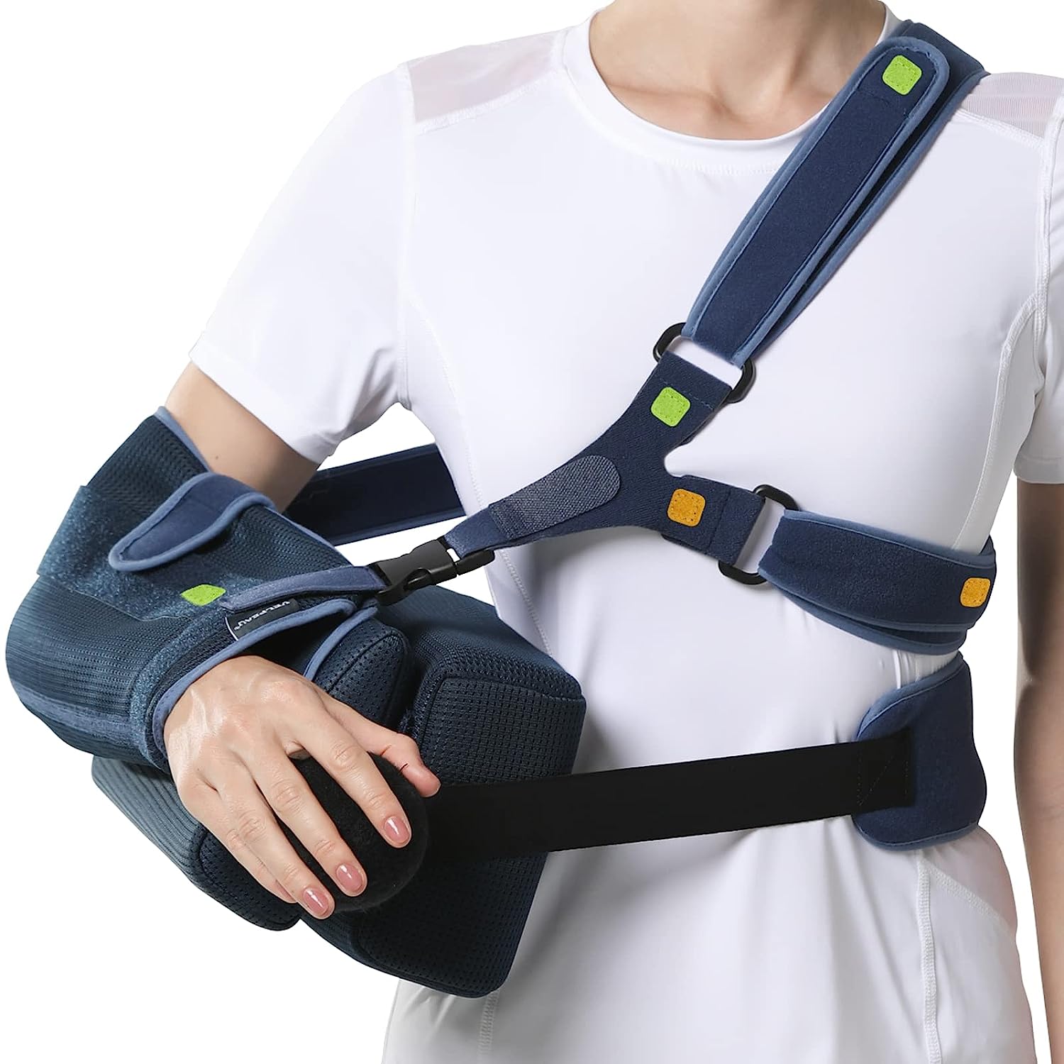 Arm Sling Shoulder Immobilizer with Abduction Pillow