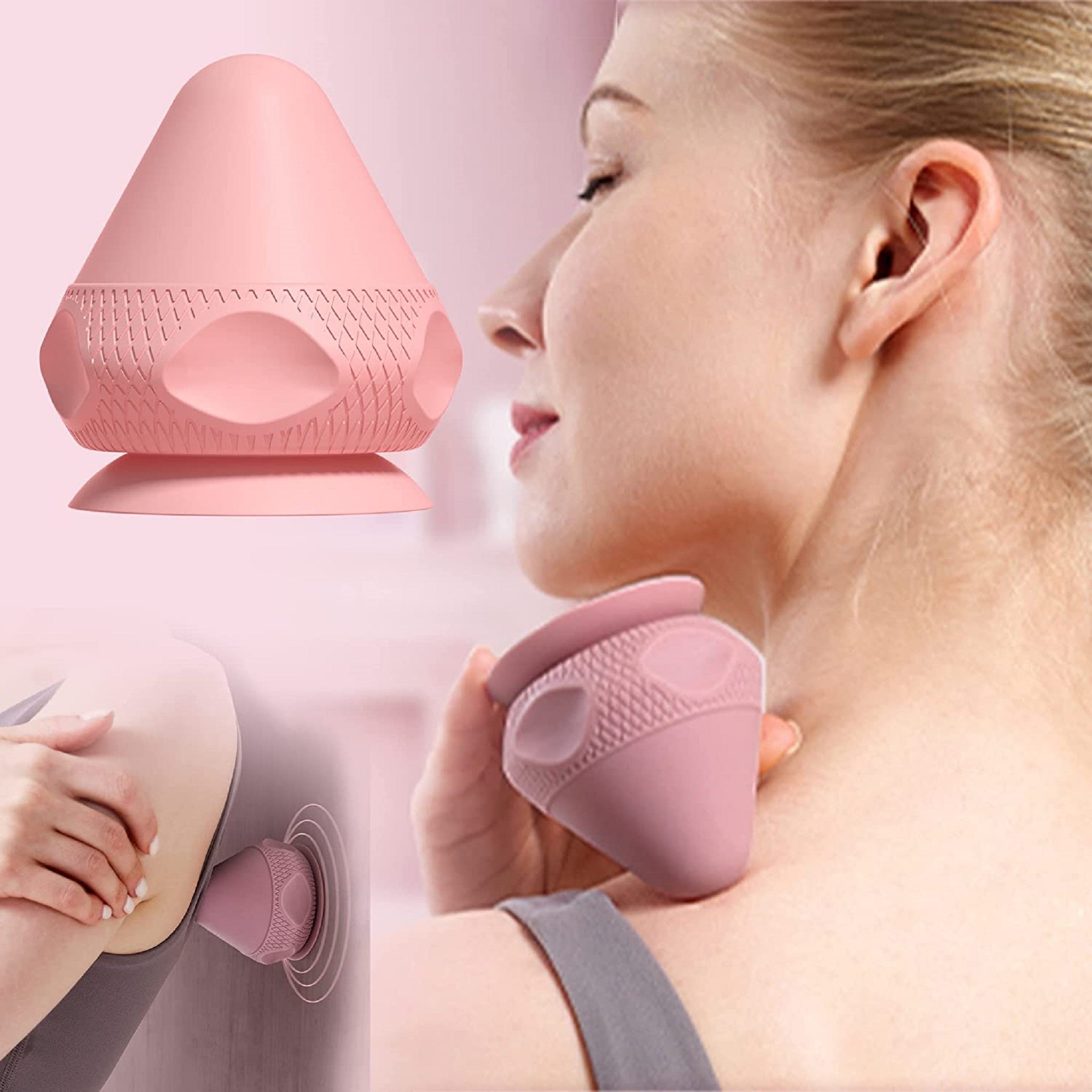 Silicone massage cone solid adsorption ball psoas thoracic spine back