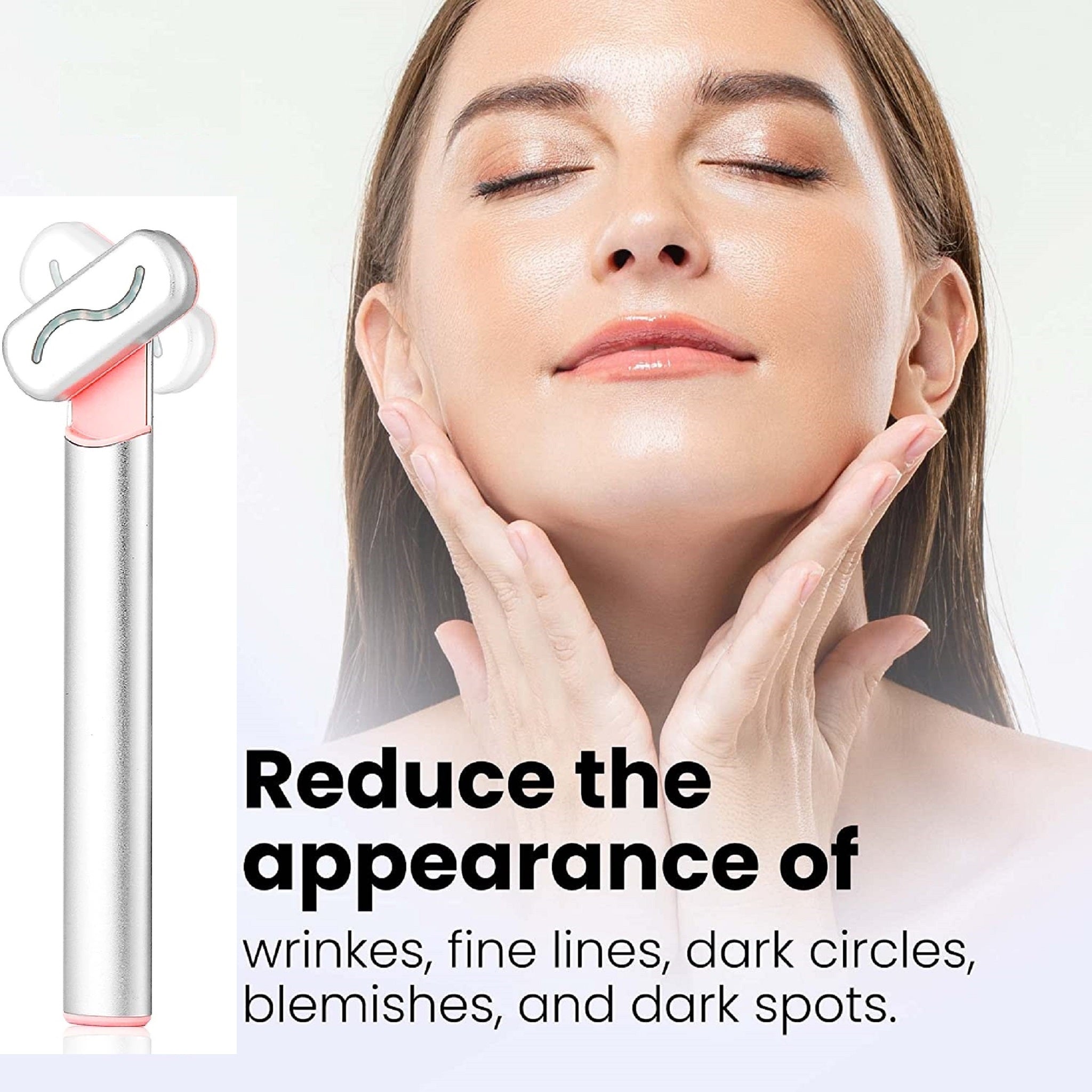 4-in-1 red light therapy face neck microcurrent massage anti-ageing skin