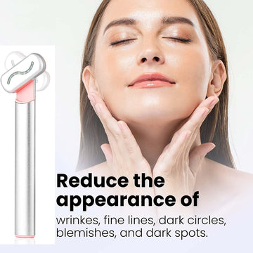 4-in-1 red light therapy face neck microcurrent massage anti-ageing skin