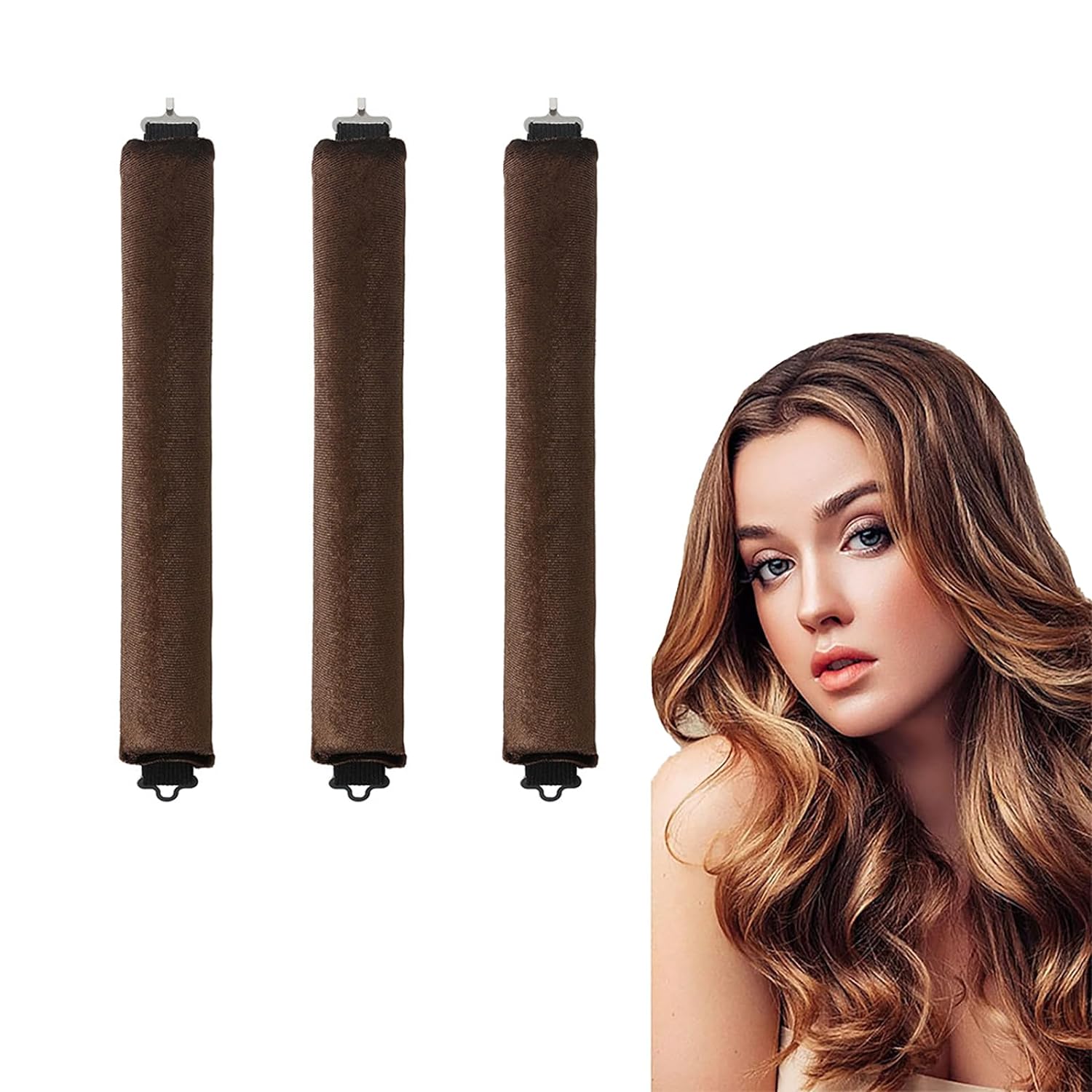 3pcs Satin Heatless Curling Set
