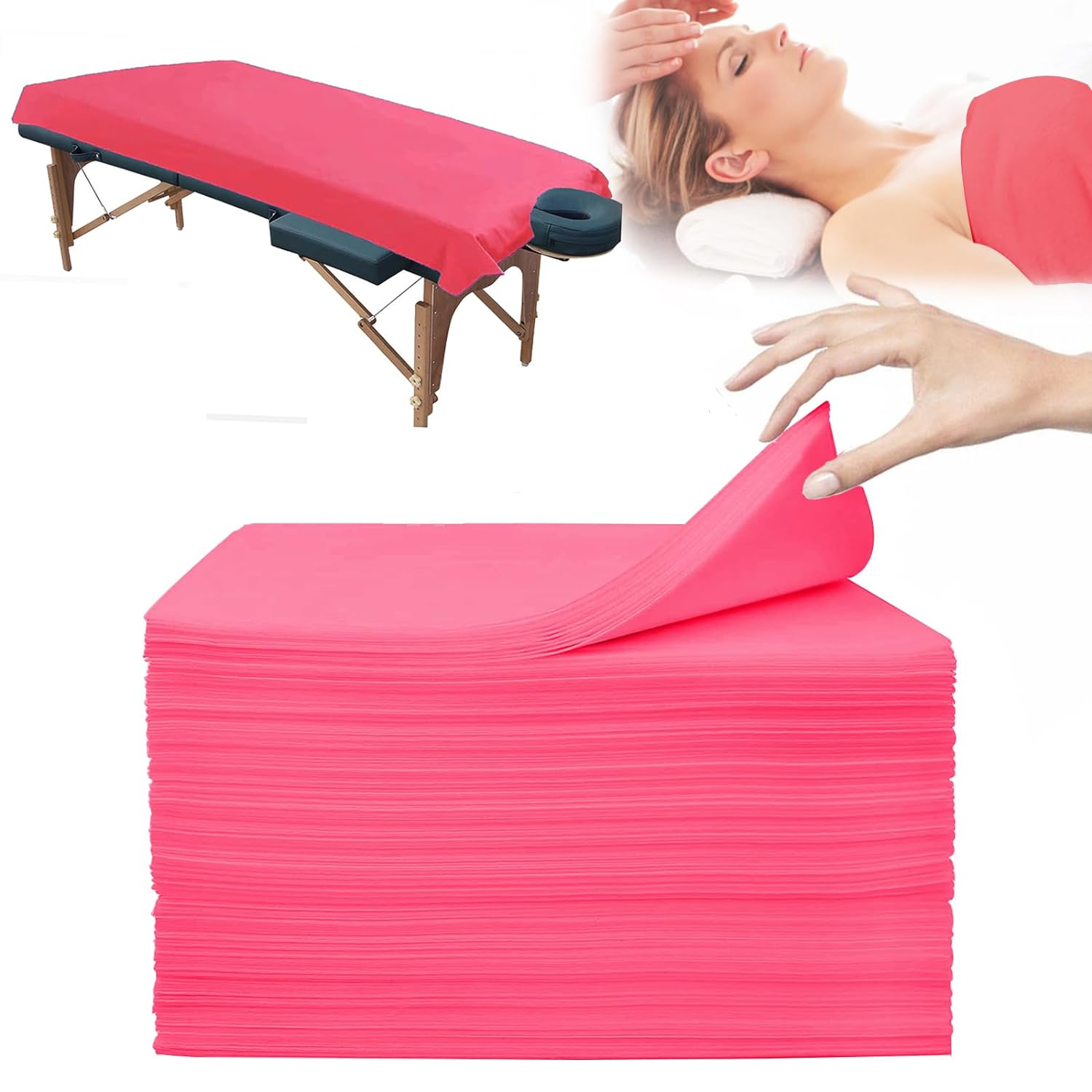 100pcs Massage Table Sheets Disposable Spa Bed Cover Beauty Salon