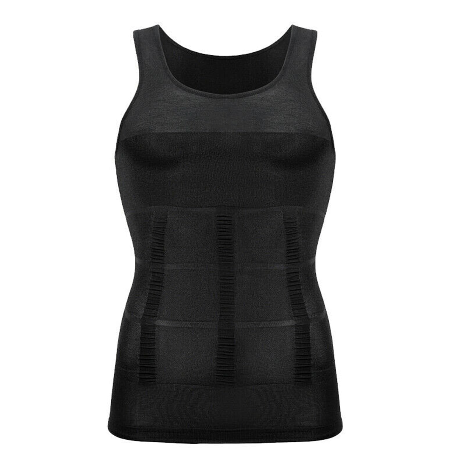 Men's Compression Tank Top Slimming Body Shaper Vest