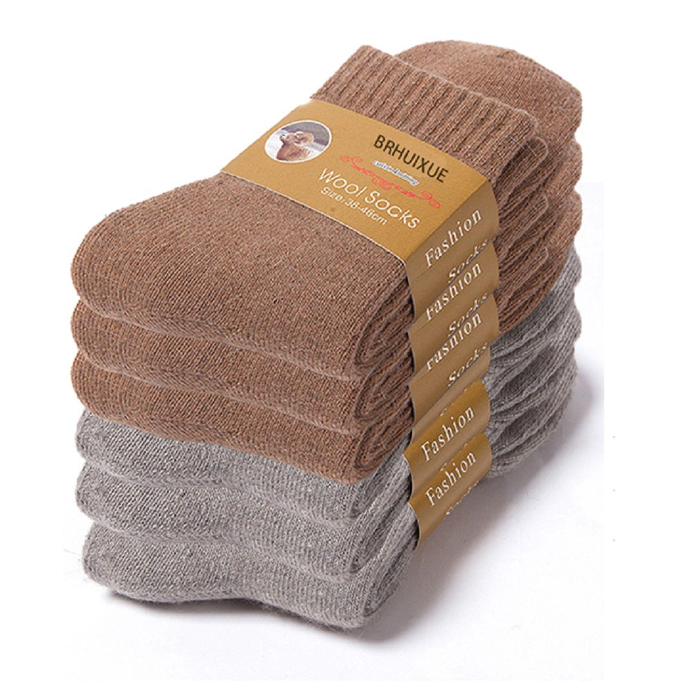 6 Pairs Winter thicker warm Wool Socks