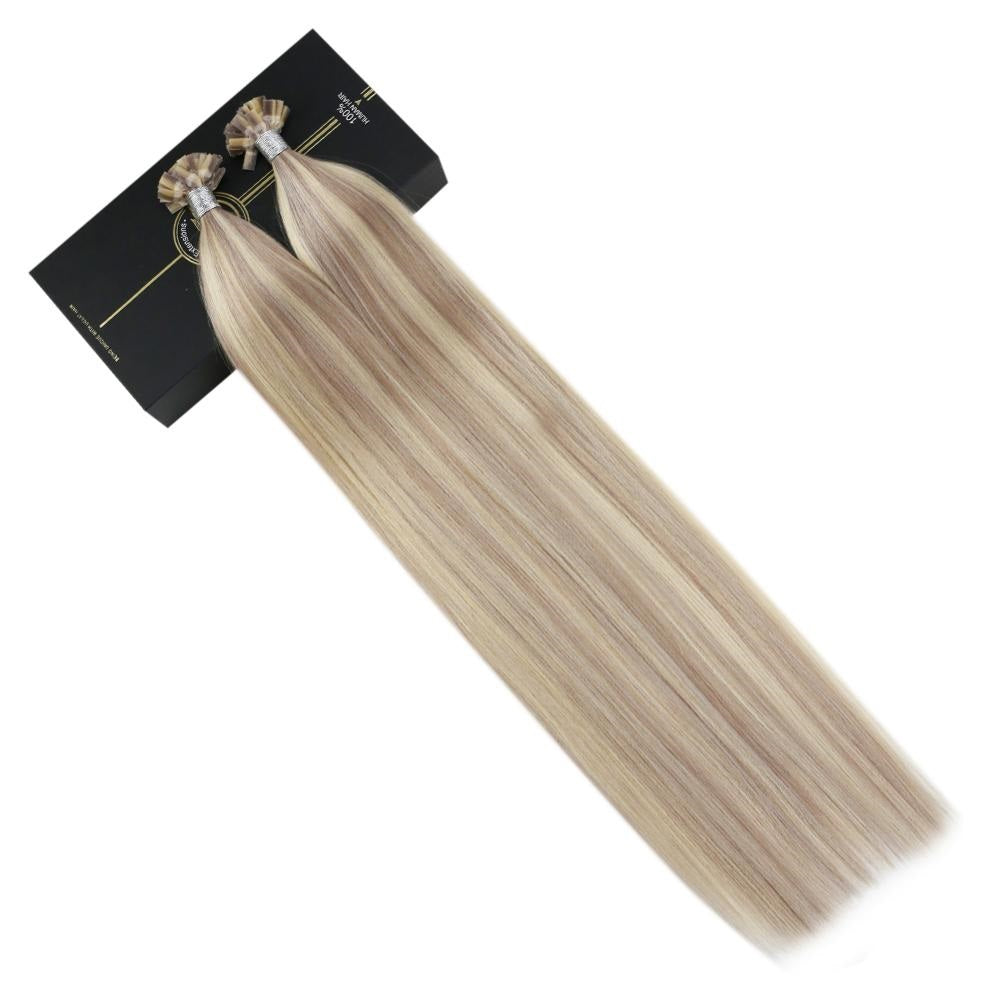 Natural Straight Keratin Hair Extensions